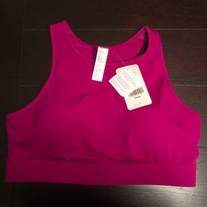 fabletics 2x hot pink sports bra